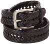 Tommy Hilfiger Mens Braided Belt, Black, 36