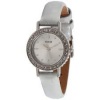 Guess Women's U85135L2 Silver Leather Quartz Watch with White Dial