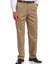 Savane Men's Flat Front No-Iron Twill Pant