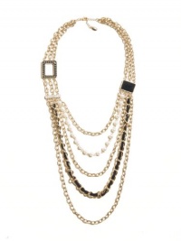 GUESS Multi-Strand Gold-Tone Necklace, GOLD