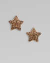 Dazzle in this charming star-shaped style. Argento plated brassGlass stonesSize, about ¼Bolt clutch post backImported 