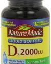 Nature Made, Vitamin D3 2,000 I.U. Liquid Softgels, 250-Count