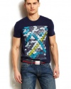 Armani Exchange A|X Triangle Grid Tee