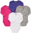 Carter's 4-Pack Long Sleeve Bodysuits - Assorted Colors - 9M