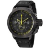 TW Steel Men's TW900 Cool Black Black Leather Strap Watch