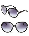 MICHAEL Michael Kors opens up on timeless style with these open-temple sunglasses, featuring a contrast logo plate at the sides.