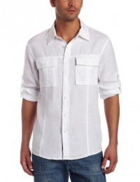 Michael Kors Men's Long Sleeve Linen Shirt