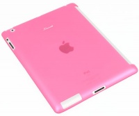 Luvvitt® DOLCE Slim-fit Smart Cover Companion / Compatible TPU Case (BACK COVER only) for iPad 4 & iPad 3 & iPad 2 - Transparent Pink