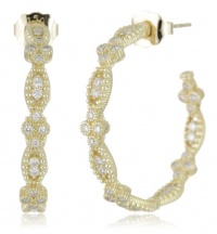 Judith Ripka Laurel Laurel Hoop Earrings