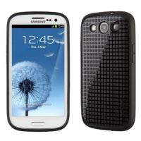 Speck Products SPK-A1423 Pixelskin HD Rubberized Cell Phone Case for Samsung Galaxy S III - 1 Pack - Retail Packaging - Black