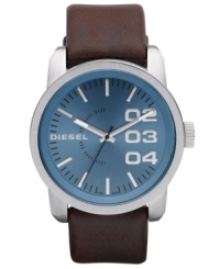 Get lost in the deep blue sea with this stately timepiece by Diesel.