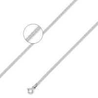 14K Solid White Gold D.C. Diamond Cut Gucci - Mariner Chain Necklace 2mm (5/64 in.) 18 in.