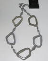 new & authentic - designer/brand: ARMANI EXCHANGE A/X color: GRAY/SILVER SOPHISTICATED & STYLISH MODERN type/shape: CHAIN NECKLACE - WOMENS/LADIES - makes a great gift/present