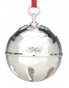 Reed & Barton 2008 Silverplated Holly Bell Ornament