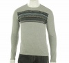 Alfani Crew Neck Shirt Zinc Heather Combo S