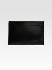 Modern, masculine design crafted in Italy from smooth leather with logo detail.Two card slotsLeather4W x 3HMade in Italy