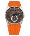 A sophisticated sportwatch from Skagen Denmark with vibrant hues and comfy silicone.