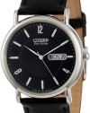 Citizen Men's BM8240-03E Eco-Drive Black Leather Watch