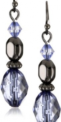 1928 Jewelry Elianna Navy Blue Drop Earrings