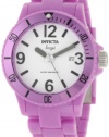 Invicta Women's 1212 Angel White Dial Light Purple Plastic Watch