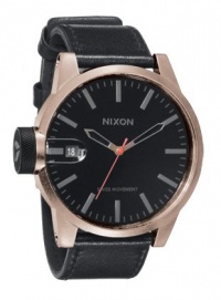 Nixon Chronicle Watch - Men's Antique Copper / Black, One Size