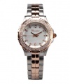 Bombshell Women's BS1073-2TONE(ST./ROSE) Harmony Swarovski Crystal Stone Case 2-Tone Rose Gold Stainless Steel Bracelet Watch