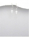 Cross Earrings In 92.5 Sterling Silver