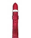 Ready to give your Michele watch a new look? A colorful watch strap in richly textured leather is instantly on-trend.