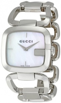 Gucci G Mother of Pearl Dial Stainless Steel Ladies Watch YA125404