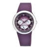 Philip Stein Women's F43S-PR-PR Quartz Stainless Steel Purple Dial Watch