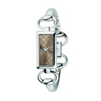 Gucci Women's YA119508 Tornabuoni Rectangle Brown Dial Watch