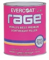 Fibreglass Evercoat 105 Rage Premium Lightweight Body Filler - Quart