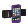 New Tuneband for iPhone 5, Grantwood Technology's Armband, Silicone Skin, and Front Screen Protector, Purple