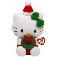 Ty Beanie Babies Hello Kitty With Wreath