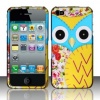 Apple iPhone 4 and 4S Protector Case Rubberized Design Cover Owl 2 for AT&T, Verizon and Sprint