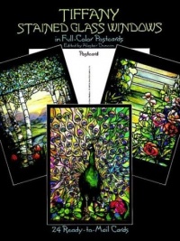 Tiffany Stained Glass Windows: in Full-Color (Post) Cards: 24 Cards (Dover Postcards)