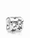 Celestial cutouts on this sterling silver PANDORA charm will have you seeing stars.