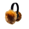 Tissavel Faux Fox Earmuffs on Velvet Band By Surell Accessories (Ombre Cognac)