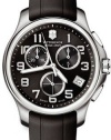 Victorinox Swiss Army Men's 241452 Officers Chrono Rubber Black Dial Watch