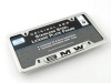 BMW License Plate Frame w/BMW Logo POLISHED stainless steel