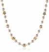 Anne Klein Baby's Breath Gold-Tone Champagne Pearl Necklace, 16