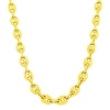 18 Karat Gold over Sterling Silver 7.6-mm Puffed Mariner Chain (18 Inch)