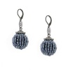 Blueberry Cluster Bead Earrings