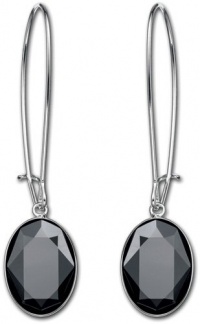 Swarovski Puzzle Jet Hematite Pierced Earrings 1148206