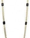 Anne Klein PALATINE Gold-Tone Jet Strand Necklace, 42