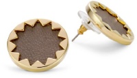 House of Harlow 1960 Gold-Plated Sunburst Button Earrings