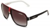 Carrera Ca33S Aviator Sunglasses,Black Crystal White Frame,Grey Gradient Lens,One Size