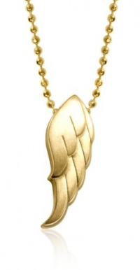 Alex Woo Little Faith 14k Yellow Gold Wing Pendant Necklace, 16