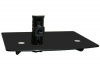 Mount-It! Wall Mounting Bracket Single Shelf for DVD or Other A/V Components (Black)