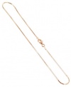 14 K Rose Gold over Sterling Silver 1mm Snake Chain Bracelet with Lobster Claw Clasp